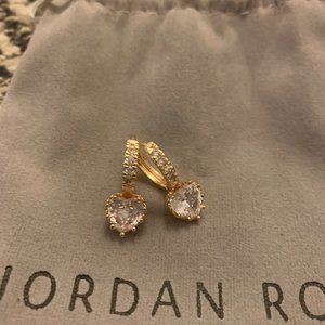 Jordan Road Luv 18K Gold-Plated Crystal Earrings